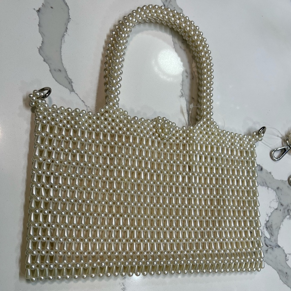Purse/crossbody with ivory pearls - Free People - New